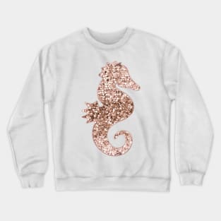 Sparkling rose gold seahorse Crewneck Sweatshirt